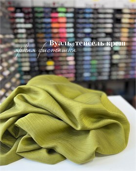 Вуаль с креш эффектом Яркая фисташка 10668 - фото 3096