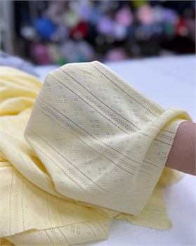 Рибана ажурная Сливочно-желтый 10764