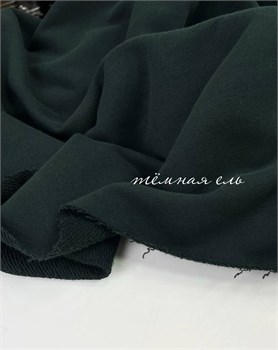 Футер 3-х нитка велюр эффект Темная ель 10824