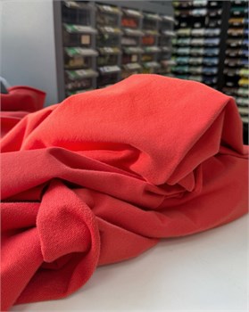 Футер 2-х нитка петля велюр эффект Винтажно-красный 10848