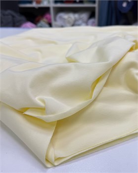 Кулирная гладь велюр эффект Сливочно-желтый 10863