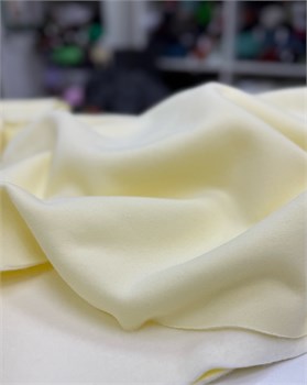 Футер 3-х нитка начес  велюр эффект Сливочно-желтый 10864