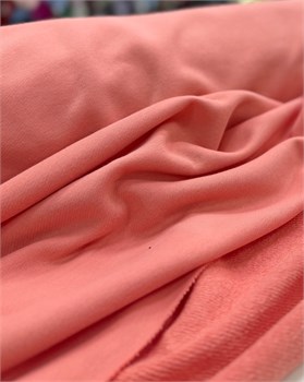 Футер 3-х нитка велюр эффект Яркий персик 10114