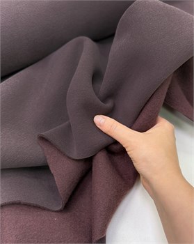 Футер 3-х нитка начес  велюр эффект Темный шоколад 10736