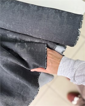 Вискоза гофре Jil Sander графит 10877