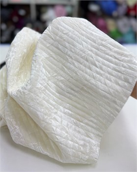 Стежка бархатная креш Сливочный 10765