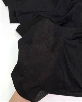 Трикотаж вискозный сеточка черный  Versace 10950