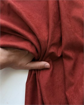 Замша эластичная двухсторонняя Красный кирпич 11200