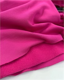 Футер 3-х нитка начес  пике Розовый павлин 10439