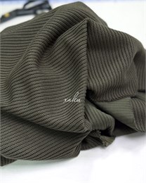 Вязаный хлопковый трикотаж Хаки 10209