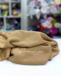 Вязаный хлопковый трикотаж Мускатный орех 10881