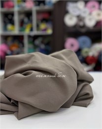 Трикотаж велюровый Темный беж 10202