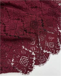 Кружево кордовое Вензеля Бордо 10858