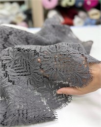 Кружево кордовое Вензеля Серый 10860