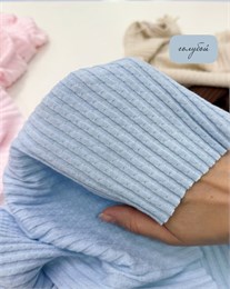 Ажурное кашкорсе Голубой 10963