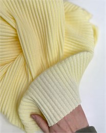 Ажурное кашкорсе Сливочно-желтый 10964