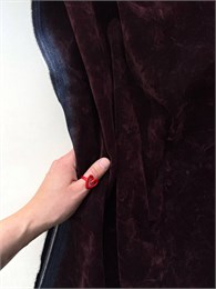 Джинс с флоком(бархатом) Бордо-винный 10958