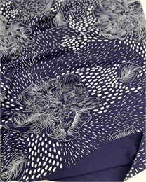 Футер 3-х нитка петля принт Ночной цветок 10991