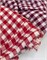Вареный хлопок бордовая клетка 1см 10575