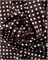 Искусственный шелк Горох шоколад 10988